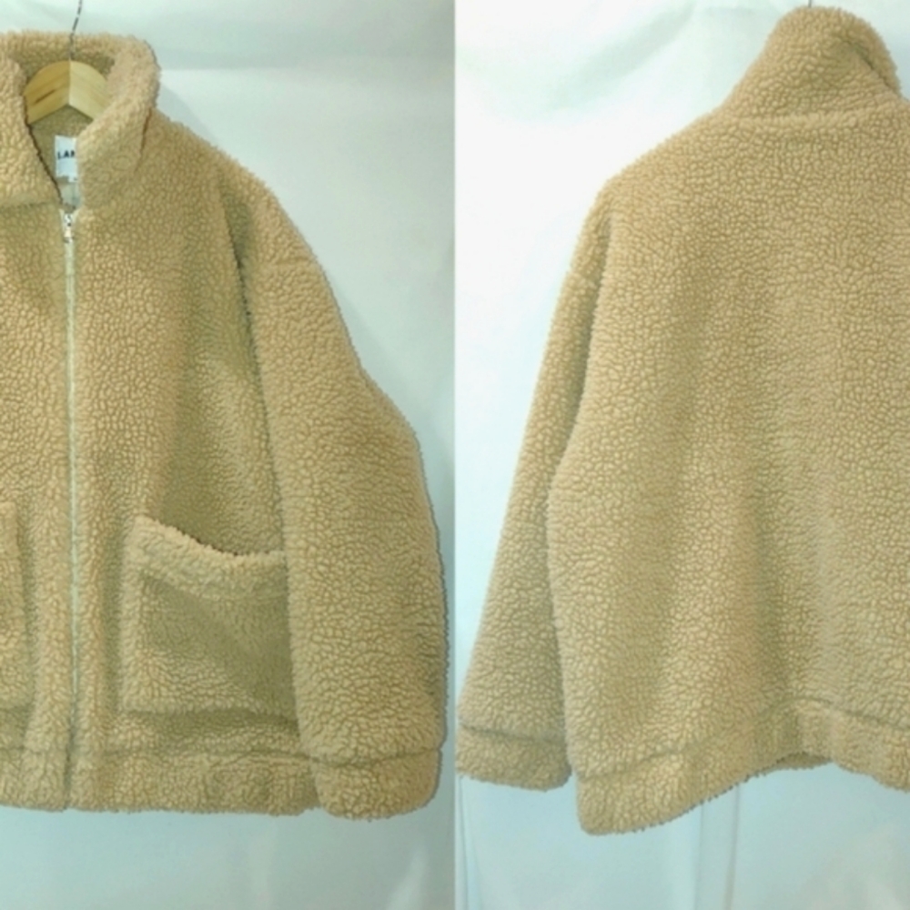 I.AM.GIA Pixie Coat Jacket Teddy Caramel Tan Neutral Small Oversized Revolve S